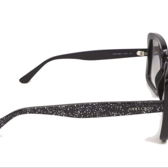 Jimmy Choo Cait NS8 - Black Glitter - Picture 5 of 9